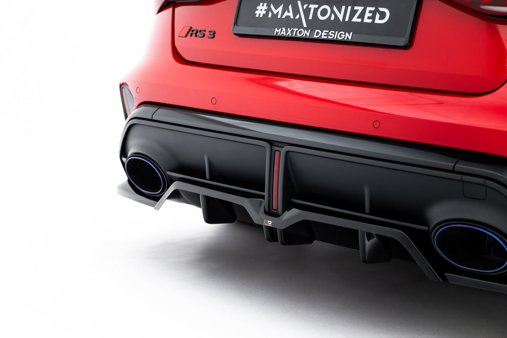 Zentraler Hinterer Splitter V.2 für Audi RS3 8Y Limousine Facelift von Maxton Design