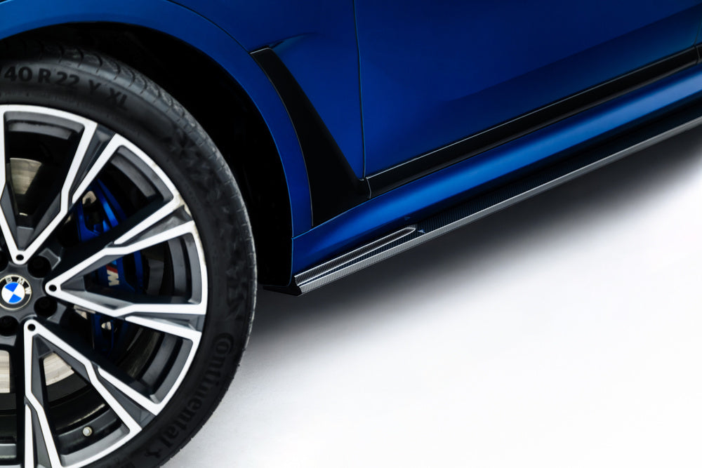 Carbon Seitenschweller Erweiterung für BMW X7 M-Paket G07 von Maxton Design
