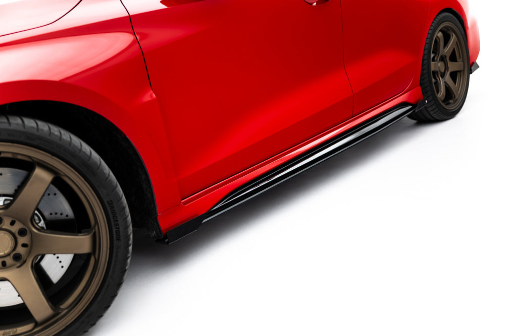 Seitenschweller Erweiterung Street Pro mit Flaps für Audi RS3 8Y Limousine Facelift von Maxton Design
