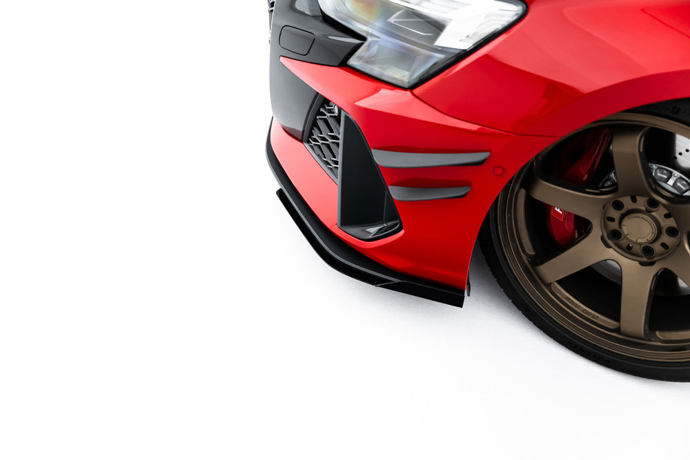 Frontlippe / Frontsplitter / Frontansatz Street Pro mit Flaps für Audi RS3 8Y Facelift von Maxton Design