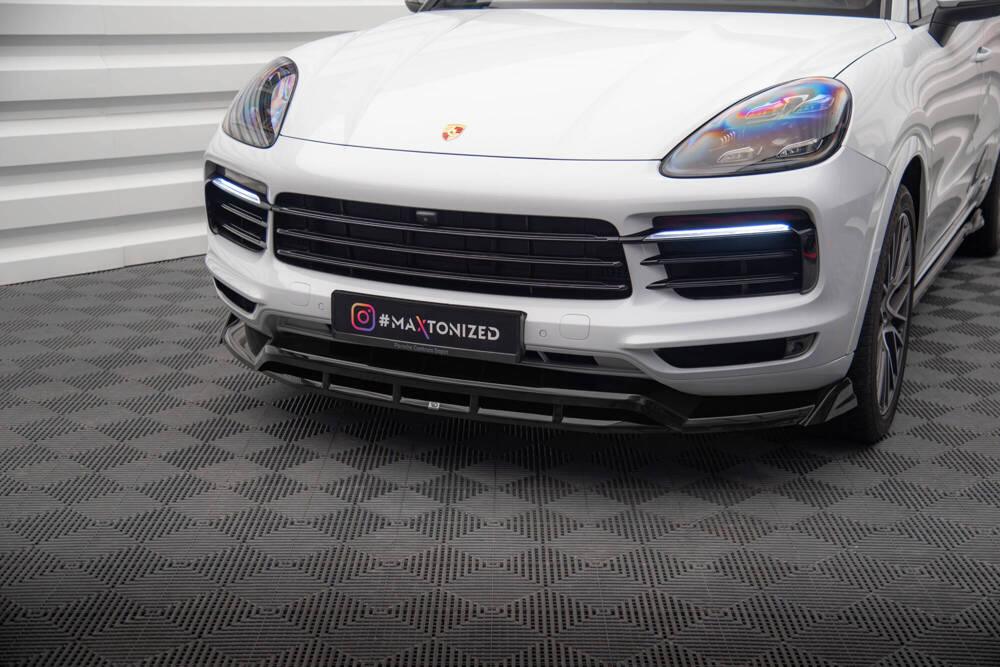 Front Lippe / Front Splitter / Frontansatz für Porsche Cayenne Coupe 9Y von Maxton Design