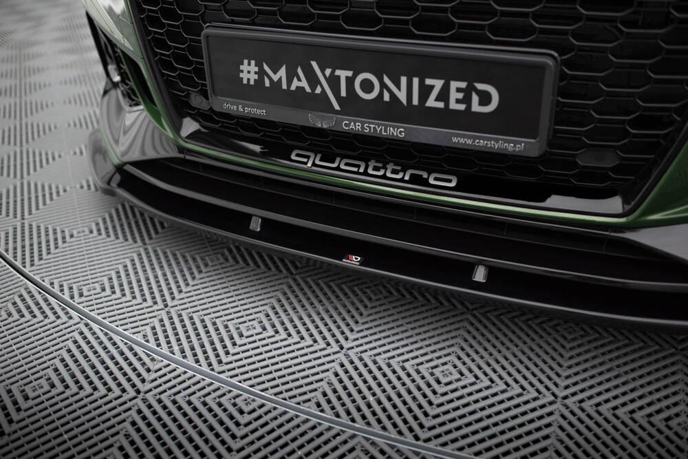 Front Lippe / Front Splitter / Frontansatz V.1 für Audi RS4 B9 von Maxton Design