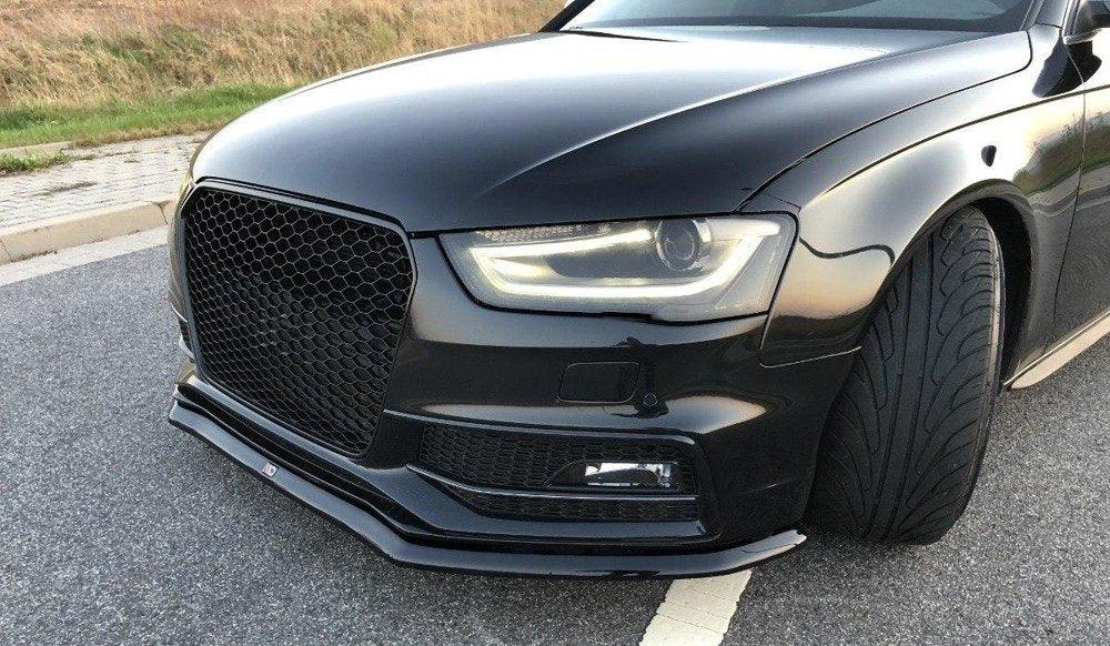 Front Lippe / Front Splitter / Frontansatz V.1 für Audi A4 B8 Facelift S-Line von Maxton Design