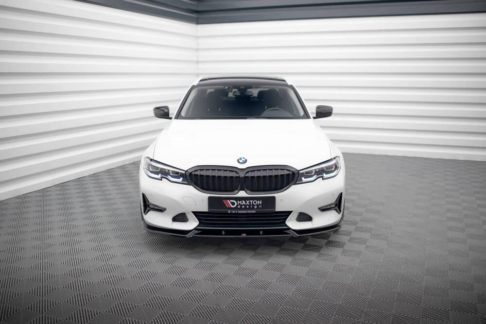 Front Lippe / Front Splitter / Frontansatz V.1 für BMW 3er G20 / G21 Sport Line von Maxton Design