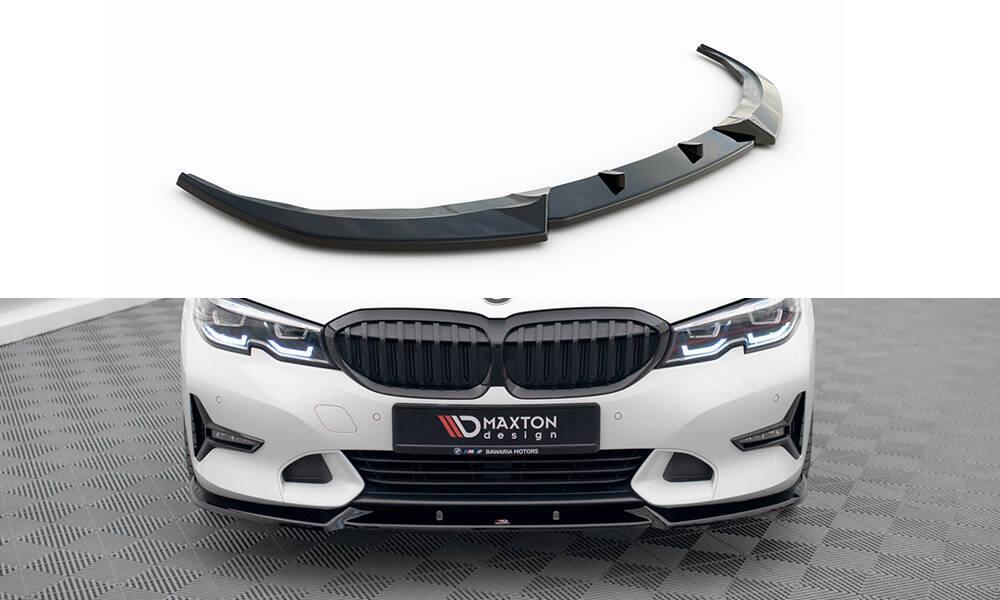 Front Lippe / Front Splitter / Frontansatz V.1 für BMW 3er G20 / G21 Sport Line von Maxton Design