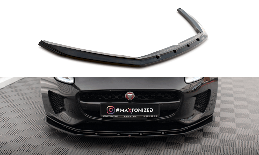 Front Lippe / Front Splitter / Frontansatz V.1 für Jaguar F-Type X152 Facelift von Maxton Design