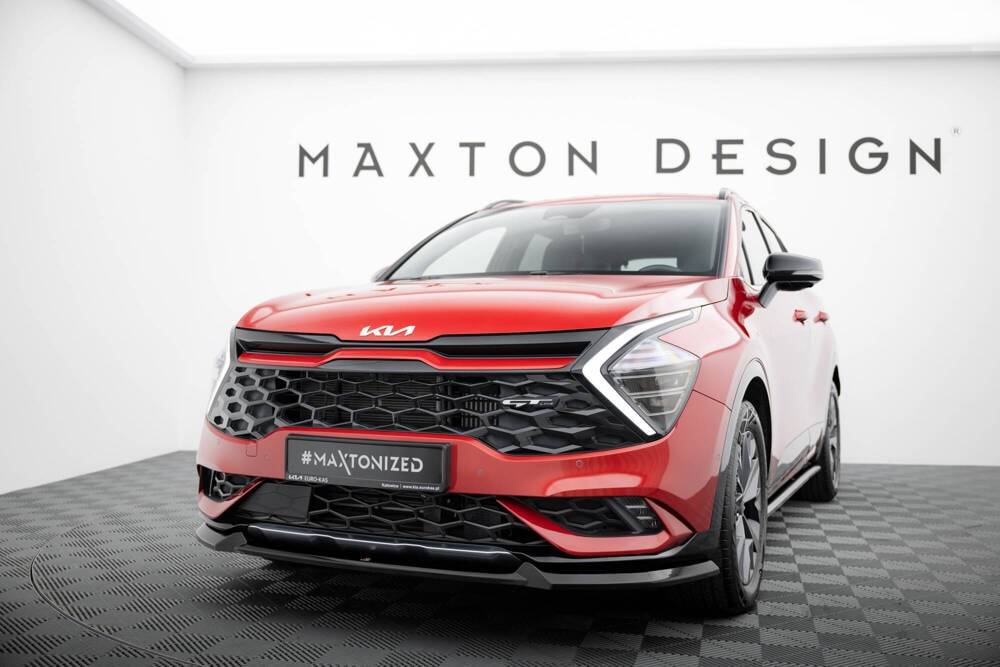 Front Lippe / Front Splitter / Frontansatz für Kia EV9 GT-Line von Maxton Design