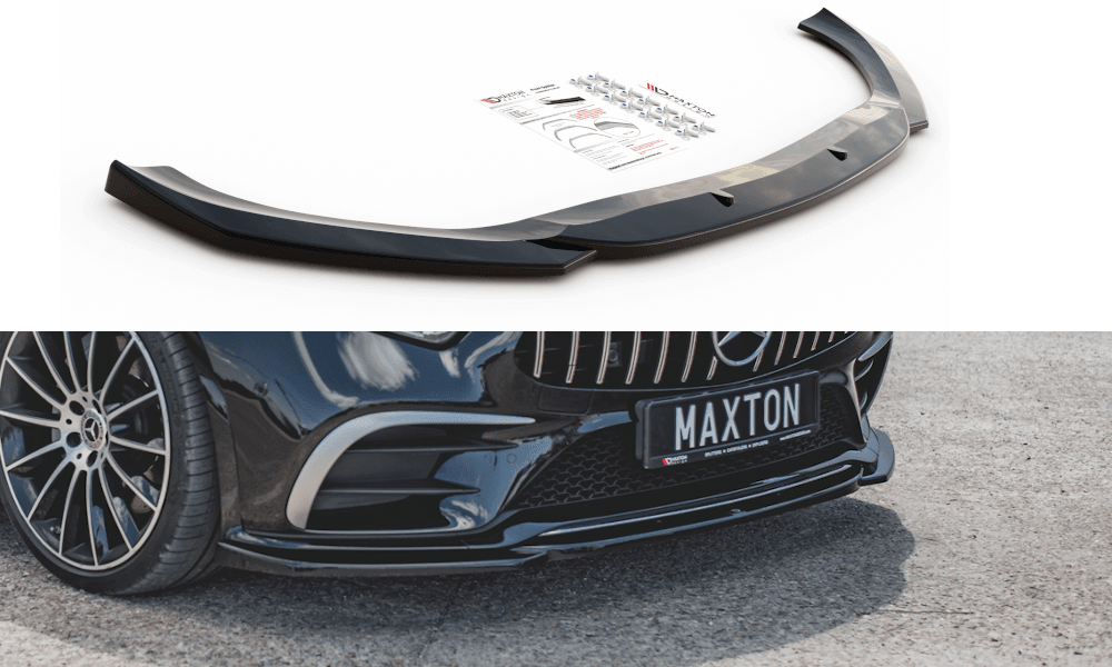 Front Splitter / Cup Schwert / Frontansatz V.1 für Mercedes-CLS AMG-Line C257 von Maxton Design