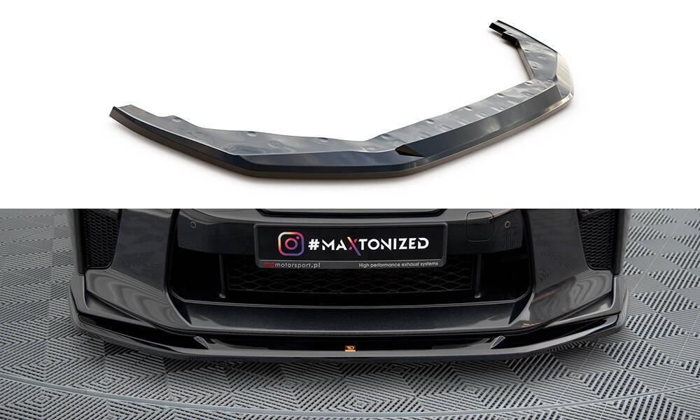 Front Lippe / Front Splitter / Frontansatz V.1 für Nissan GTR R35 2. Facelift von Maxton Design