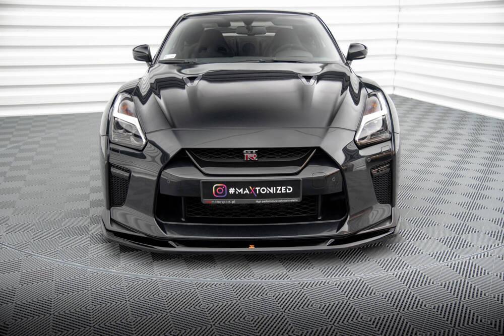 Front Lippe / Front Splitter / Frontansatz V.1 für Nissan GTR R35 2. Facelift von Maxton Design
