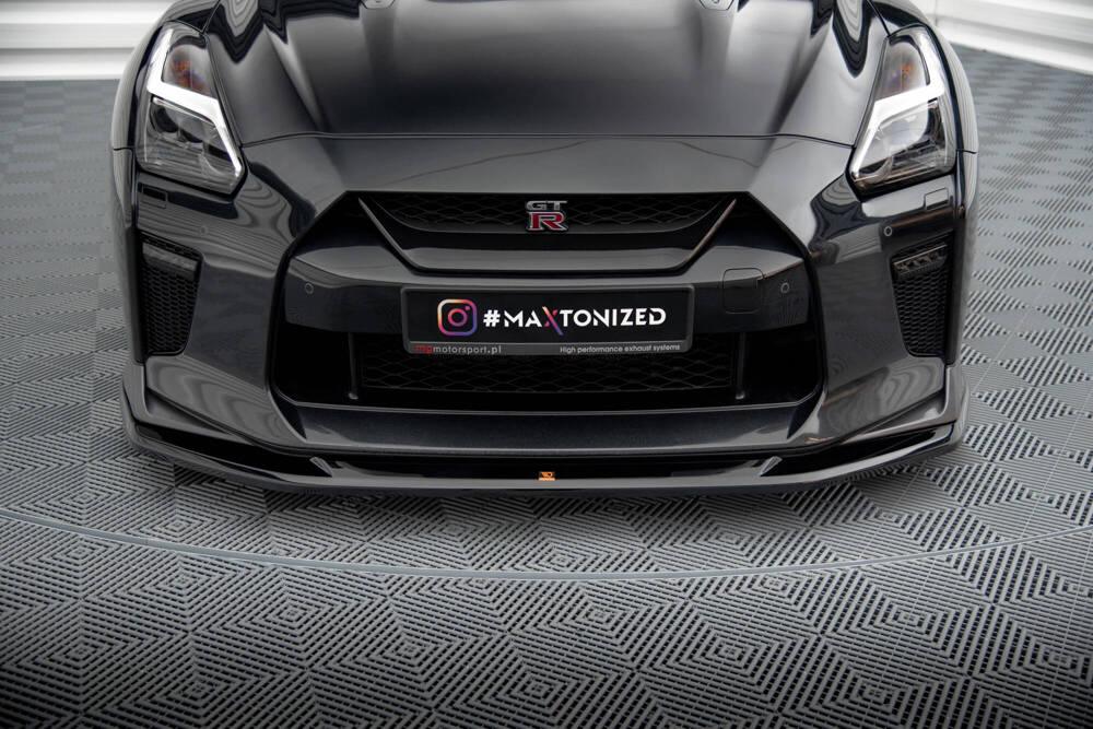 Front Lippe / Front Splitter / Frontansatz V.1 für Nissan GTR R35 2. Facelift von Maxton Design
