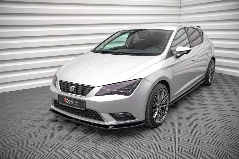 Front Splitter / Cup Schwert / Frontansatz V.1 für Seat Leon Mk3 von Maxton Design
