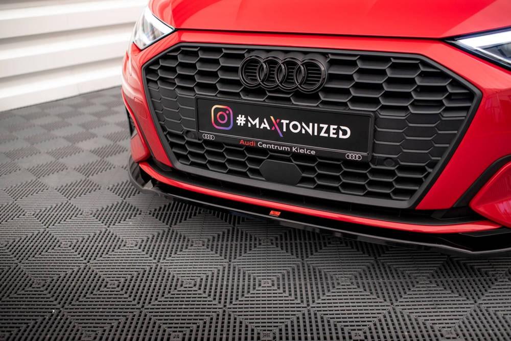 Front Lippe / Front Splitter / Frontansatz V.2 für Audi A3 8Y von Maxton Design