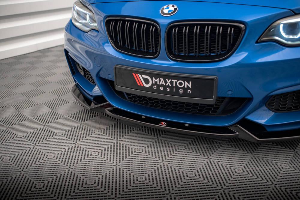 Front Lippe / Front Splitter / Frontansatz V.2 für BMW 2er F22 M-Paket von Maxton Design