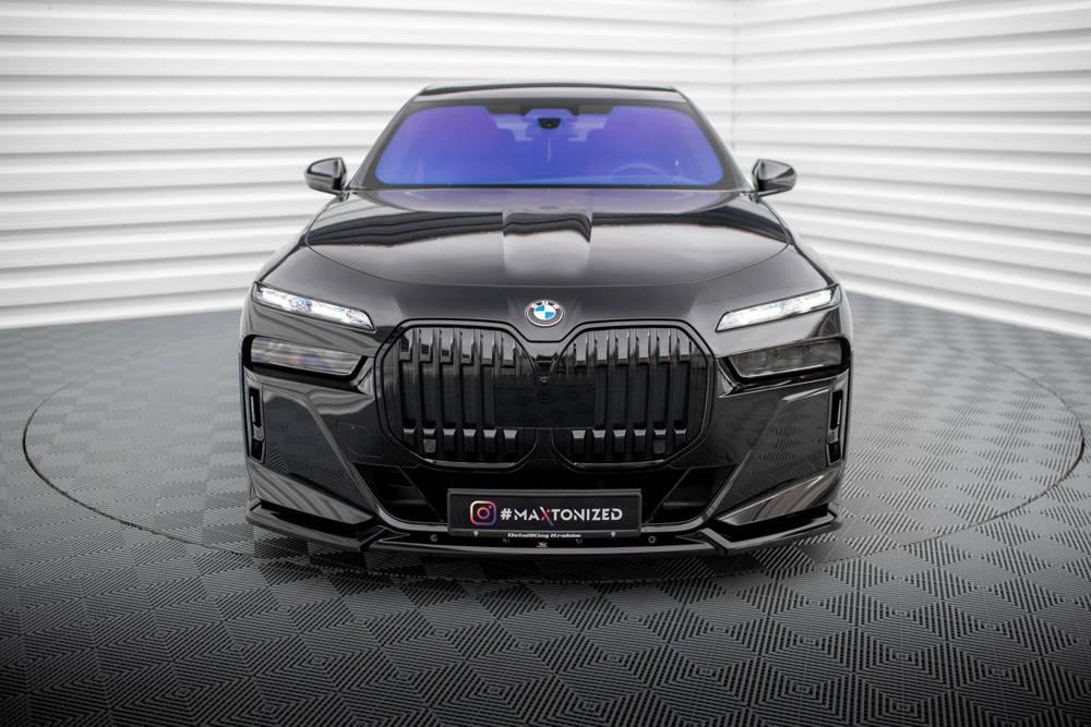 Front Lippe / Front Splitter / Frontansatz V.2 für BMW 7 G70 M-Paket / M760e von Maxton Design