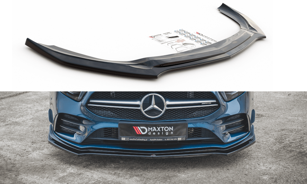 Front lip / front splitter / front apron V.2 Mercedes A35 AMG W177 by Maxton Design