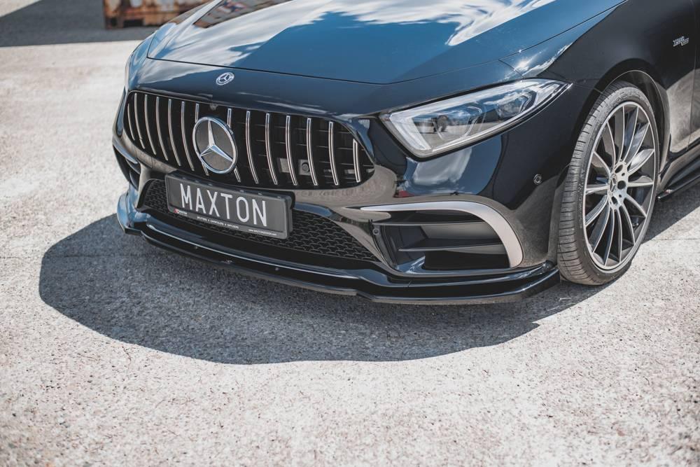 Front Lippe / Front Splitter / Frontansatz V.2 für Mercedes-CLS AMG-Line C257 von Maxton Design