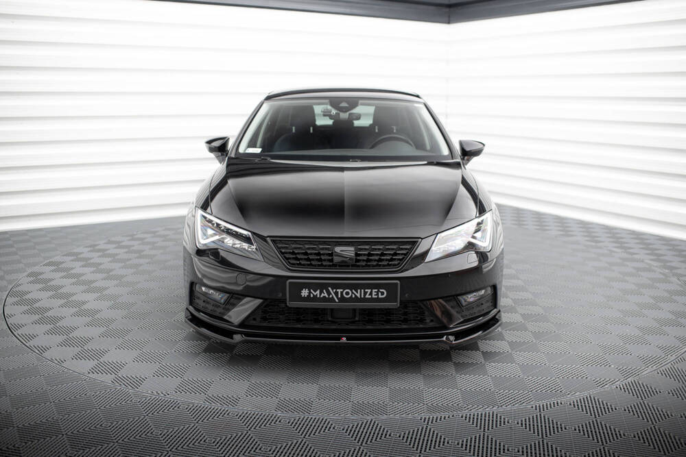 Front Lippe / Front Splitter / Frontansatz V.2 für Seat Leon MK3 Facelift von Maxton Design