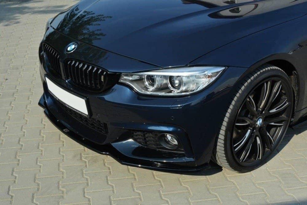 Front Lippe / Front Splitter / Frontansatz V.1 für BMW 4er F32 M-Paket von Maxton Design
