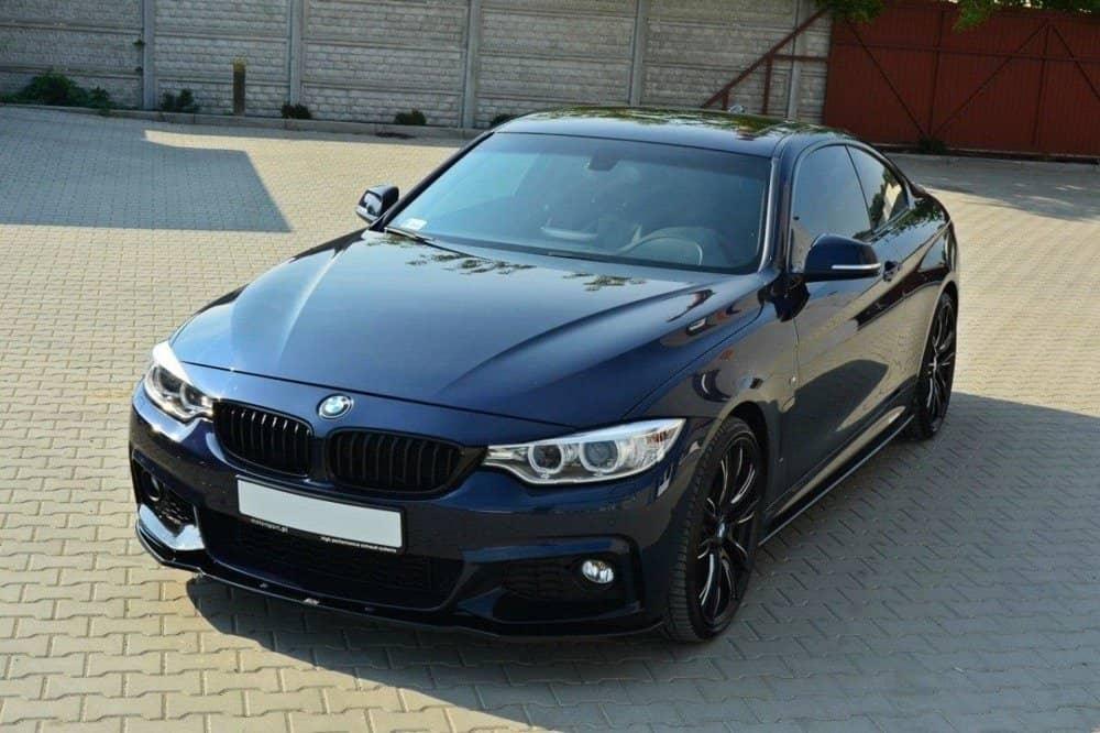 Front Lippe / Front Splitter / Frontansatz V.1 für BMW 4er F32 M-Paket von Maxton Design