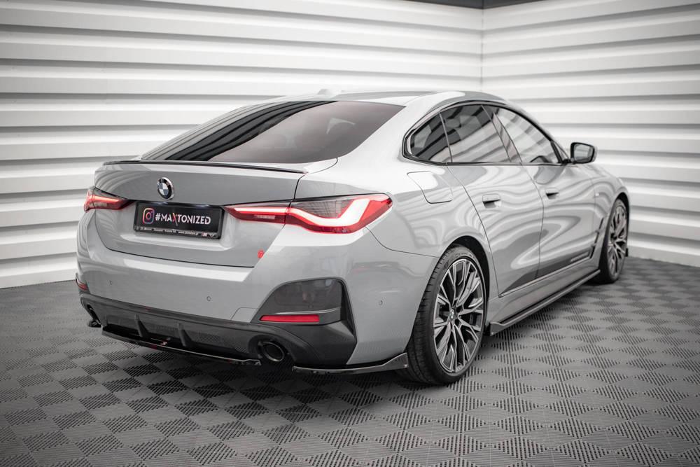 Seitliche Heck Diffusor Erweiterung V.2 für BMW 4er Gran Coupe M-Paket G26 von Maxton Design