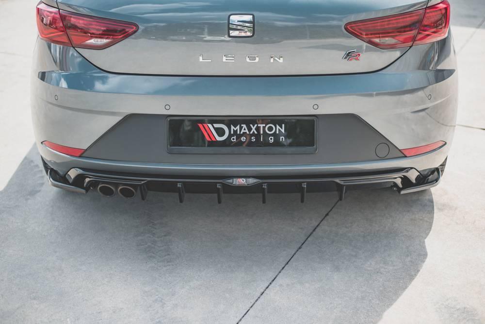 Heck Diffusoransatz für Seat Leon Mk3 FR Facelift von Maxton Design