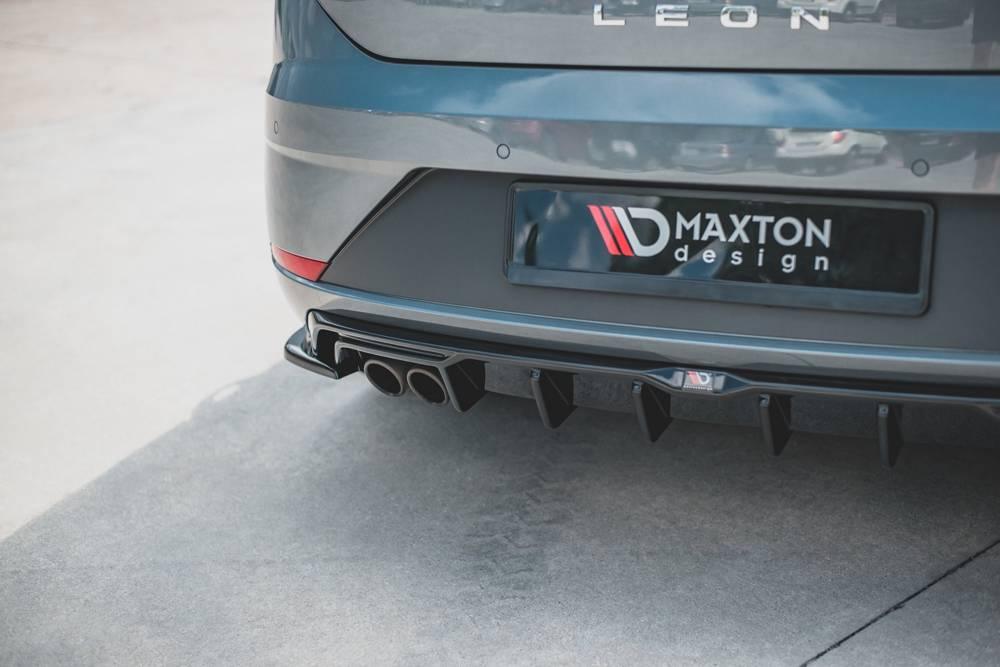 Heck Diffusoransatz für Seat Leon Mk3 FR Facelift von Maxton Design