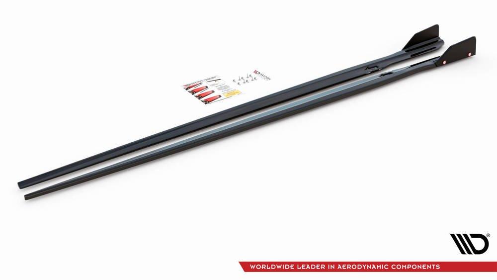 Seitenschweller Erweiterung V.1 mit Flaps für BMW 8er Grand Coupe G16 M-Paket von Maxton Design
