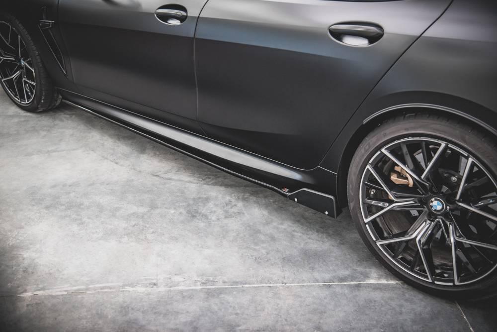 Seitenschweller Erweiterung V.1 mit Flaps für BMW 8er Grand Coupe G16 M-Paket von Maxton Design