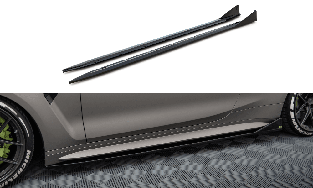 Seitenschweller Erweiterung V.3 CSL Look für BMW M4 G82 von Maxton Design