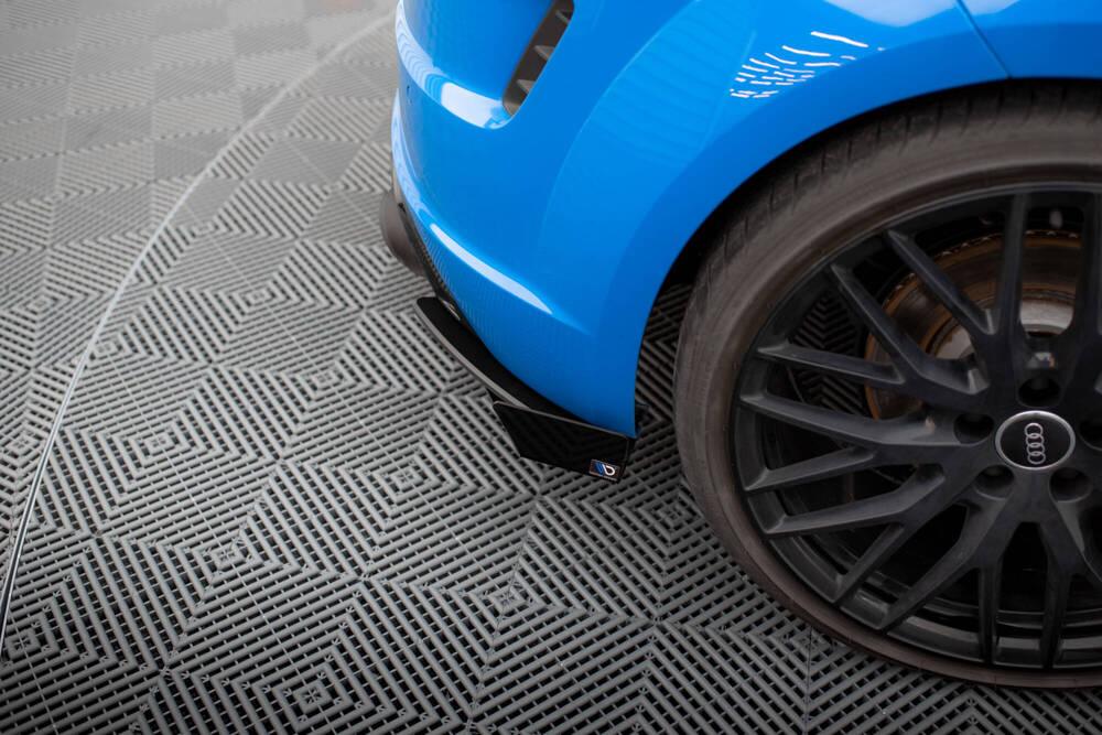 Seitliche Heck Diffusor Erweiterung Street Pro mit Flaps für Audi TTS 8S von Maxton Design