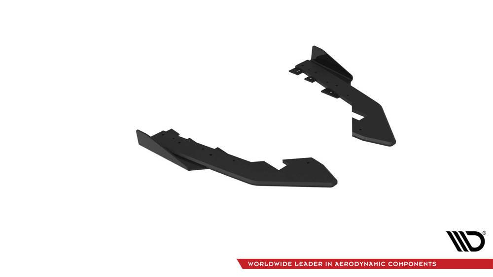 Seitliche Heck Diffusor Erweiterung Street Pro + Flaps für BMW 2 Coupe G42 von Maxton Design