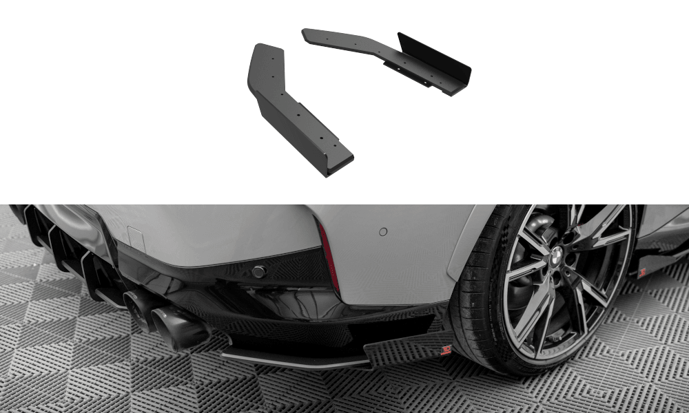 Seitliche Heck Diffusor Erweiterung V.2 für Audi A4 B9 8W S-Line von Maxton Design