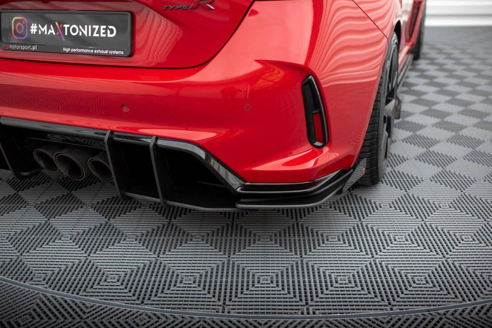 Zentraler Hinterer Splitter mit Flaps für Honda Civic X Sport von Maxton Design