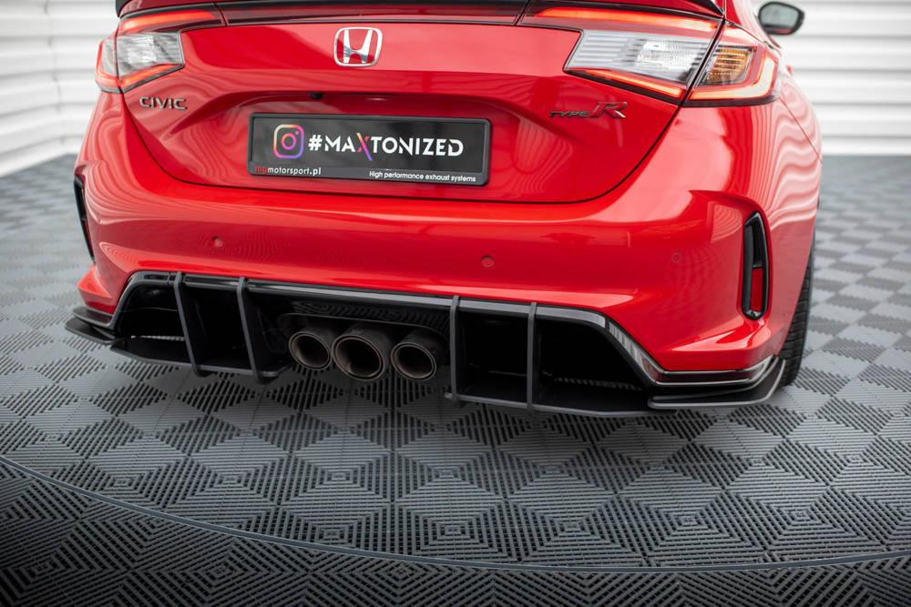 Zentraler Hinterer Splitter mit Flaps für Honda Civic X Sport von Maxton Design