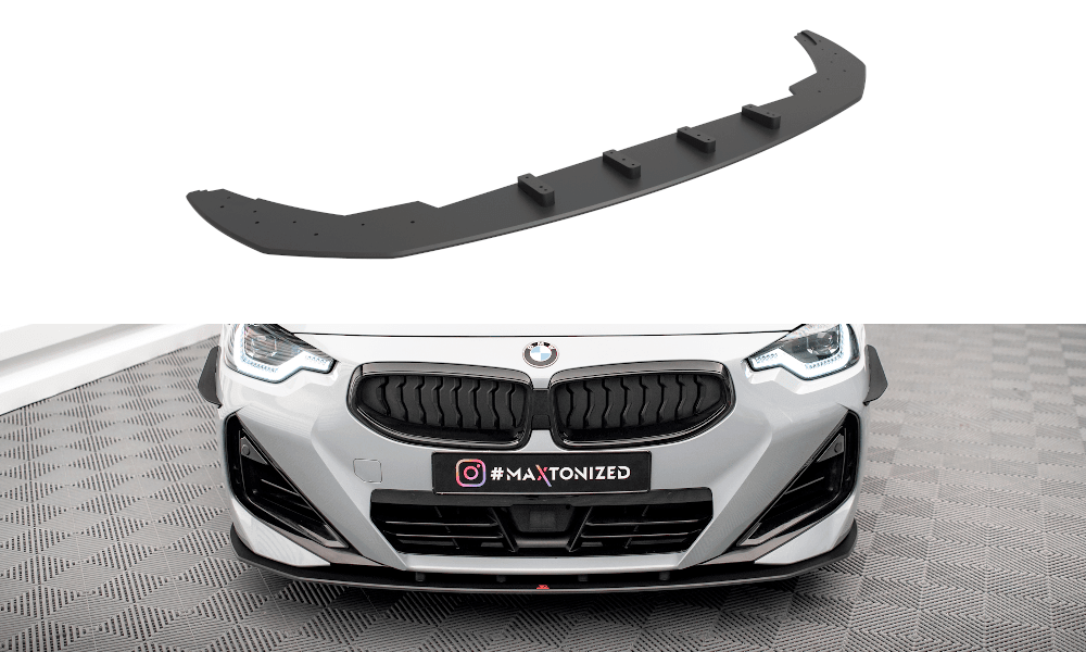 Front Lippe / Front Splitter / Frontansatz V.2 für Audi Q3 F3 S-Line von Maxton Design