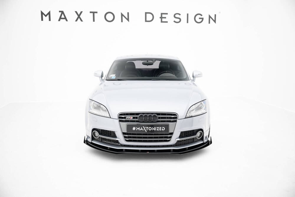 Front Lippe / Front Splitter / Frontansatz Street Pro mit Flaps für Audi TTS / TT S-Line 8J Facelift von Maxton Design