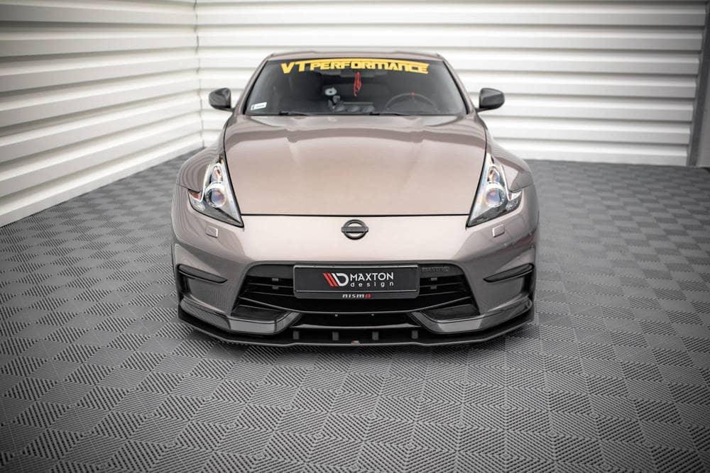 Front Splitter / Cup Schwert / Frontansatz Street Pro für Nissan 370Z Nismo Facelift von Maxton Design