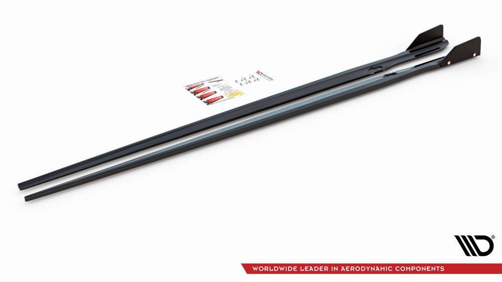 Seitenschweller Erweiterung V.1 mit Flaps für BMW 8er Grand Coupe G16 M-Paket von Maxton Design