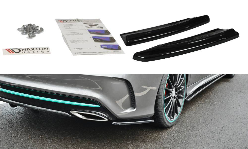 Seitliche Heck Diffusor Erweiterung für Mercedes Benz CLA C117 AMG-Line Facelift von Maxton Design - UPGRADEMYCAR