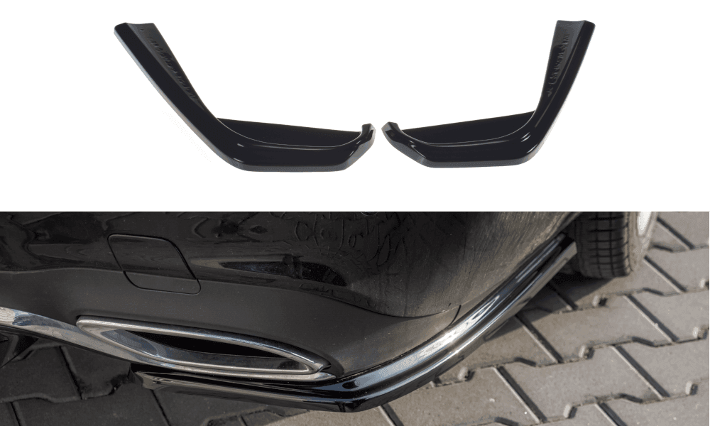 Seitliche Heck Diffusor Erweiterung für Mercedes E-Klasse E43 AMG / AMG-Line W213 von Maxton Design - UPGRADEMYCAR