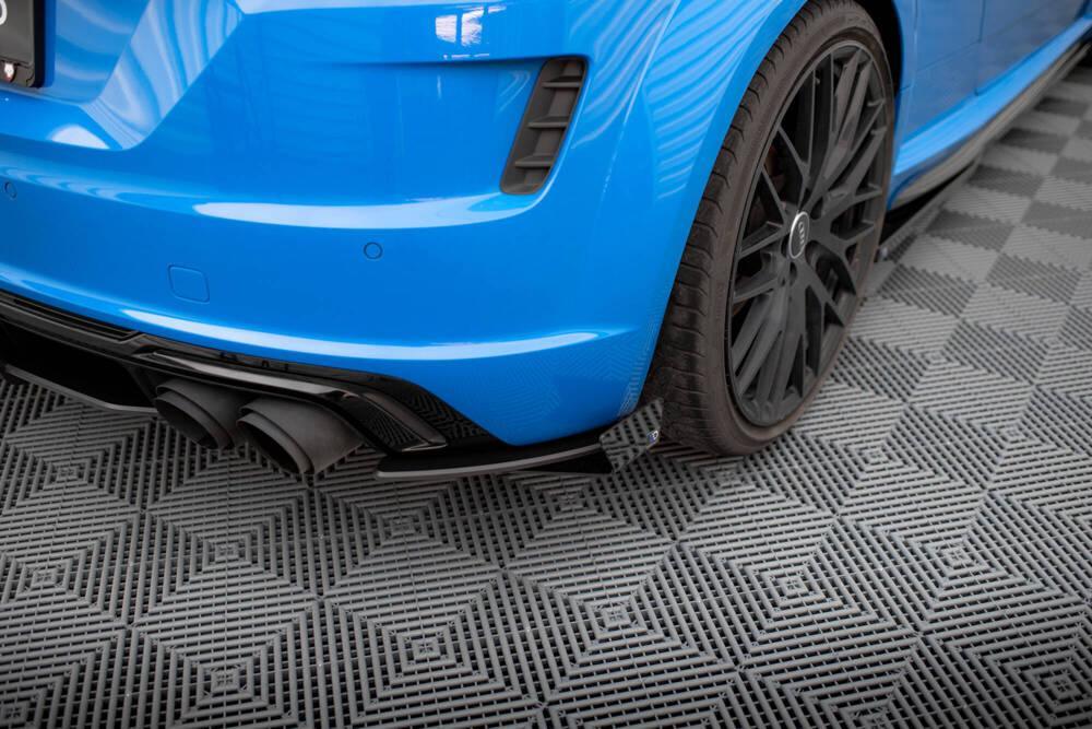 Seitliche Heck Diffusor Erweiterung Street Pro mit Flaps für Audi TTS 8S von Maxton Design