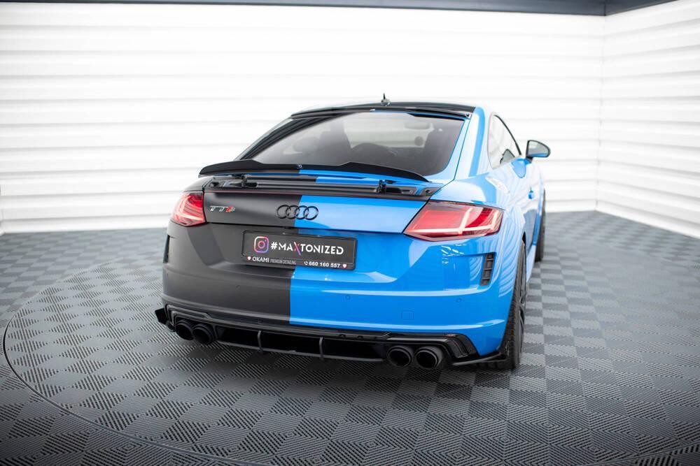 Seitliche Heck Diffusor Erweiterung Street Pro mit Flaps für Audi TTS 8S von Maxton Design