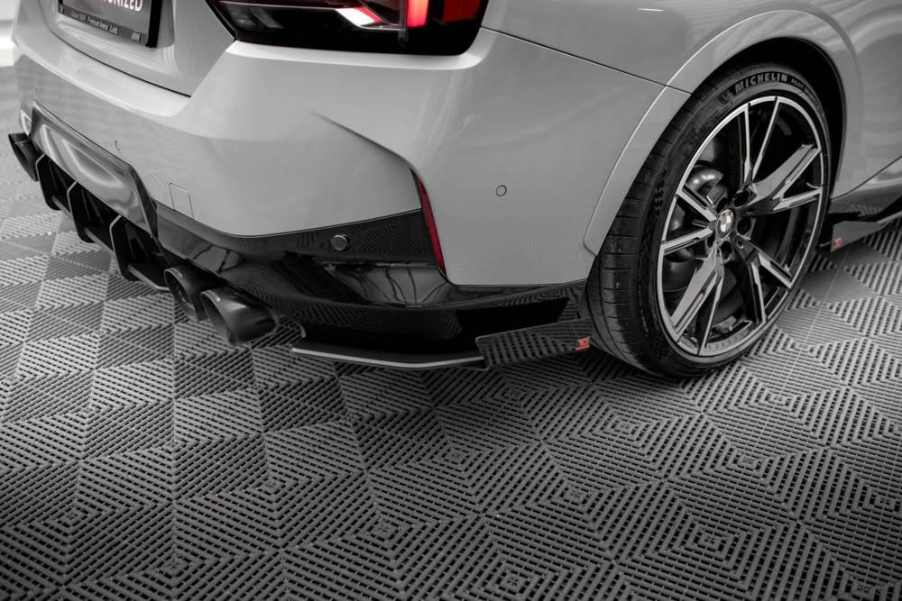 Seitliche Heck Diffusor Erweiterung V.2 für Audi A4 B9 8W S-Line von Maxton Design