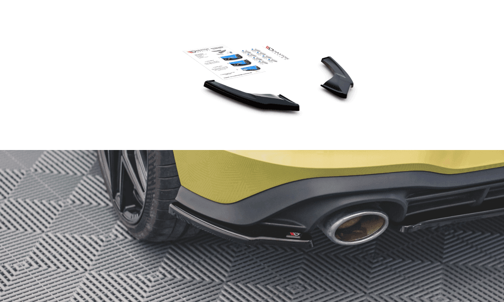 Seitliche Heck Diffusor Erweiterung V.2 für VW Golf 8 GTI Clubsport von Maxton Design