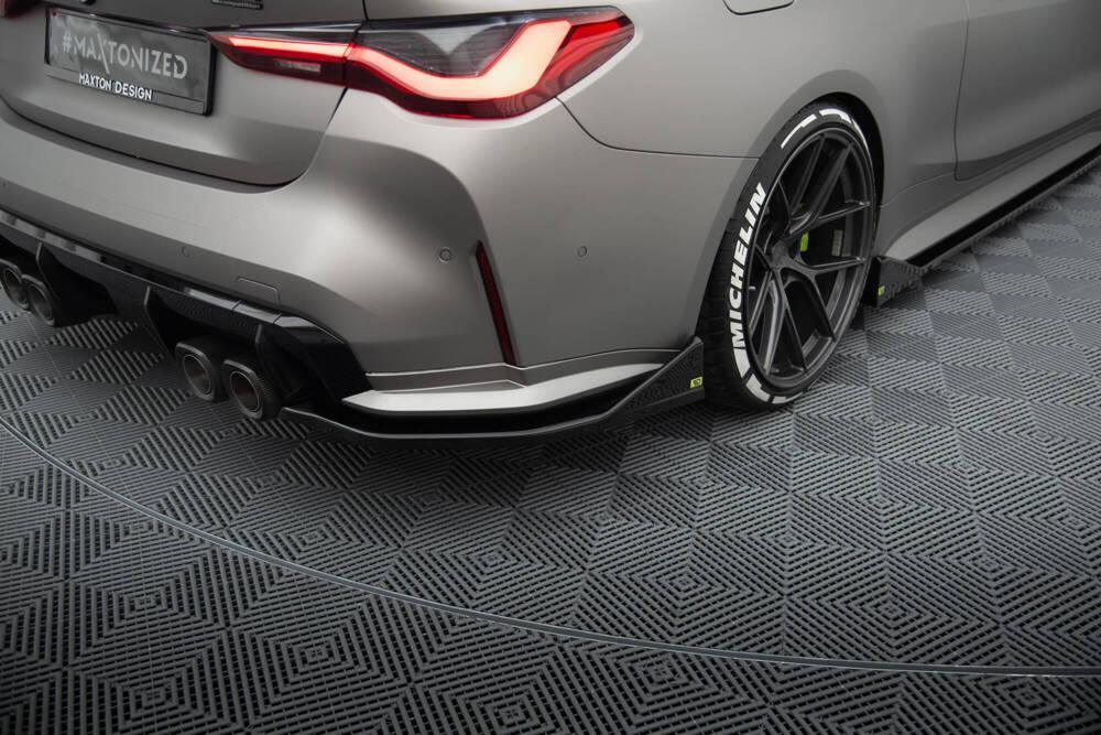 Seitliche Heck Diffusor Erweiterung V.3 CSL Look für BMW M4 G82 von Maxton Design