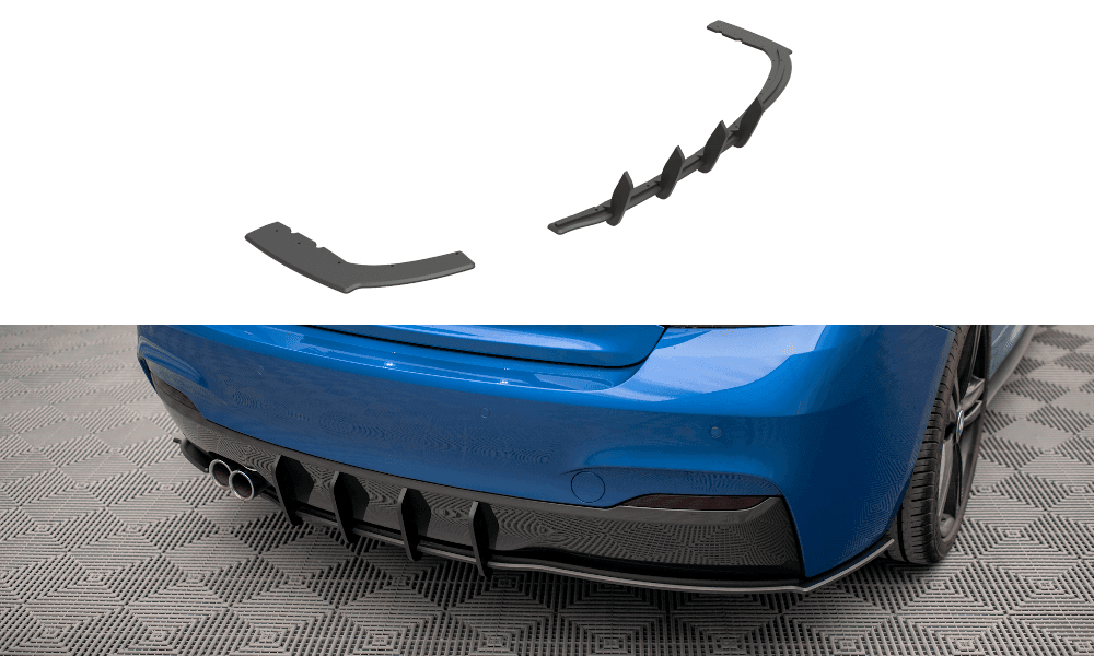 Zentraler Hinterer Splitter Street Pro für BMW 2er F22 M-Paket von Maxton Design