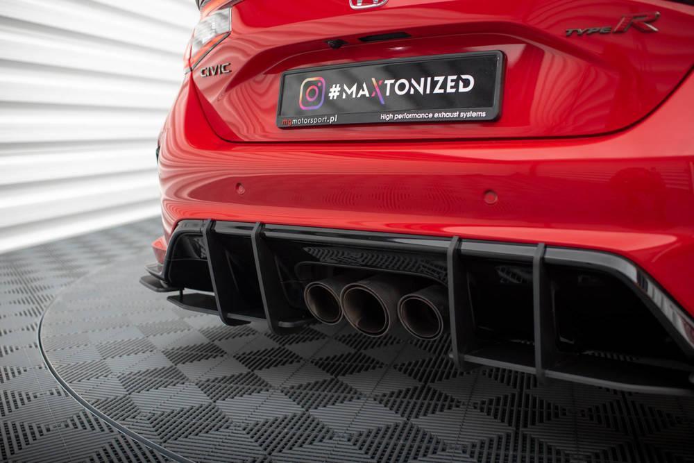 Zentraler Hinterer Splitter mit Flaps für Honda Civic X Sport von Maxton Design