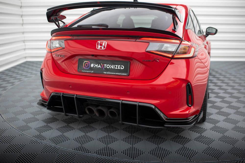 Zentraler Hinterer Splitter mit Flaps für Honda Civic X Sport von Maxton Design