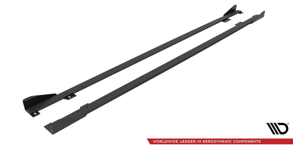 Seitenschweller Erweiterung Street Pro mit Flaps für BMW 2 Coupe M-Paket / M240i G42 von Maxton Design